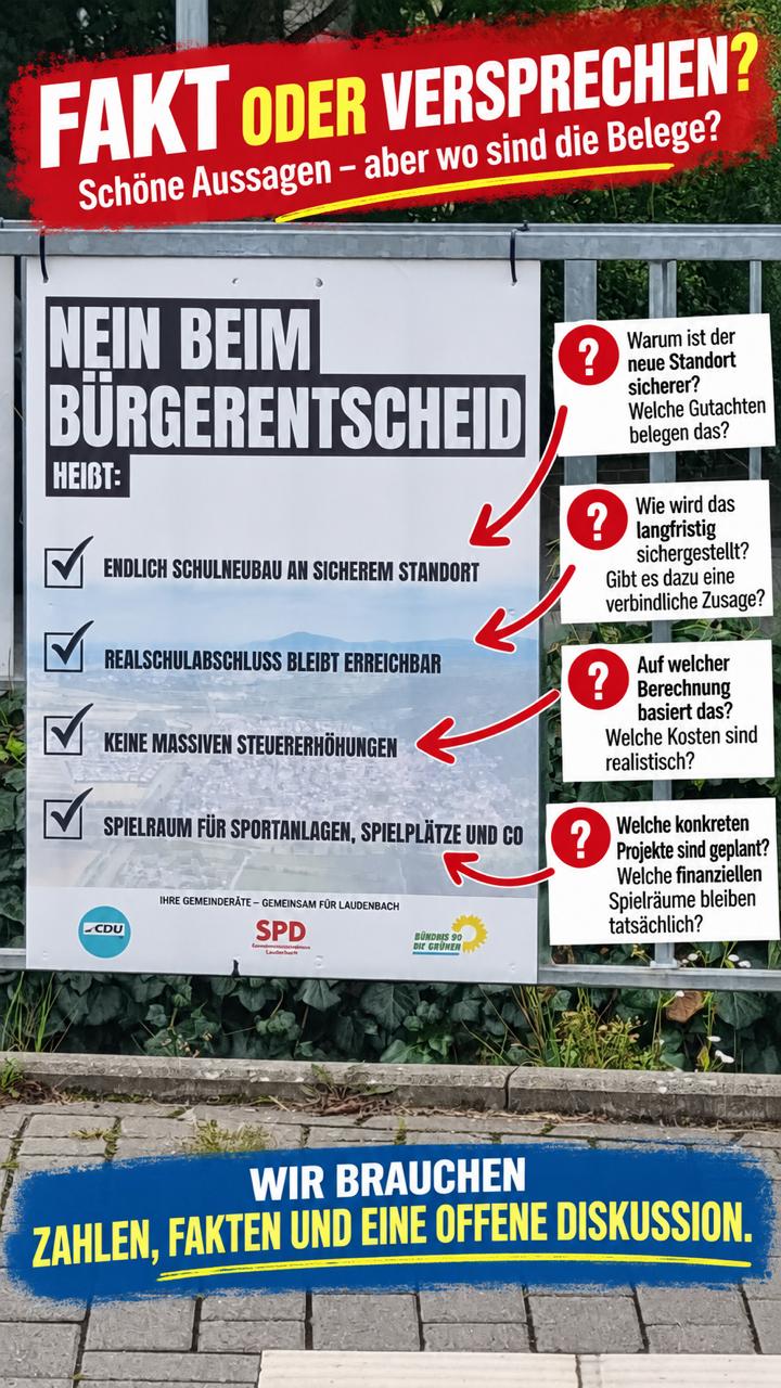 Unglaublich was in Laudenbach läuft: "In Laudenbach werden Ängste geschürt und es werden Versprechen gemacht."