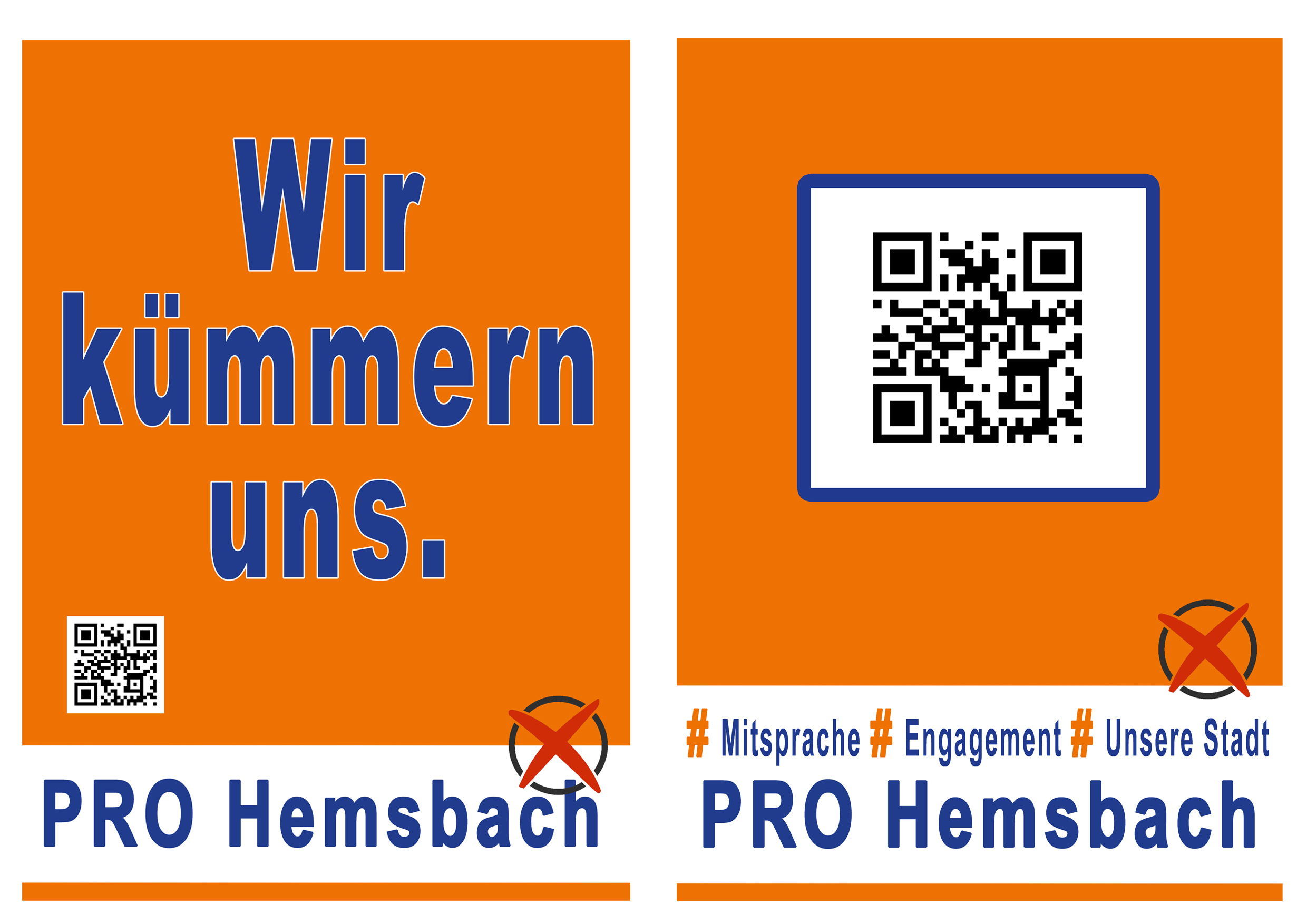 Wahlplakate zur Kommunalwahl 2024