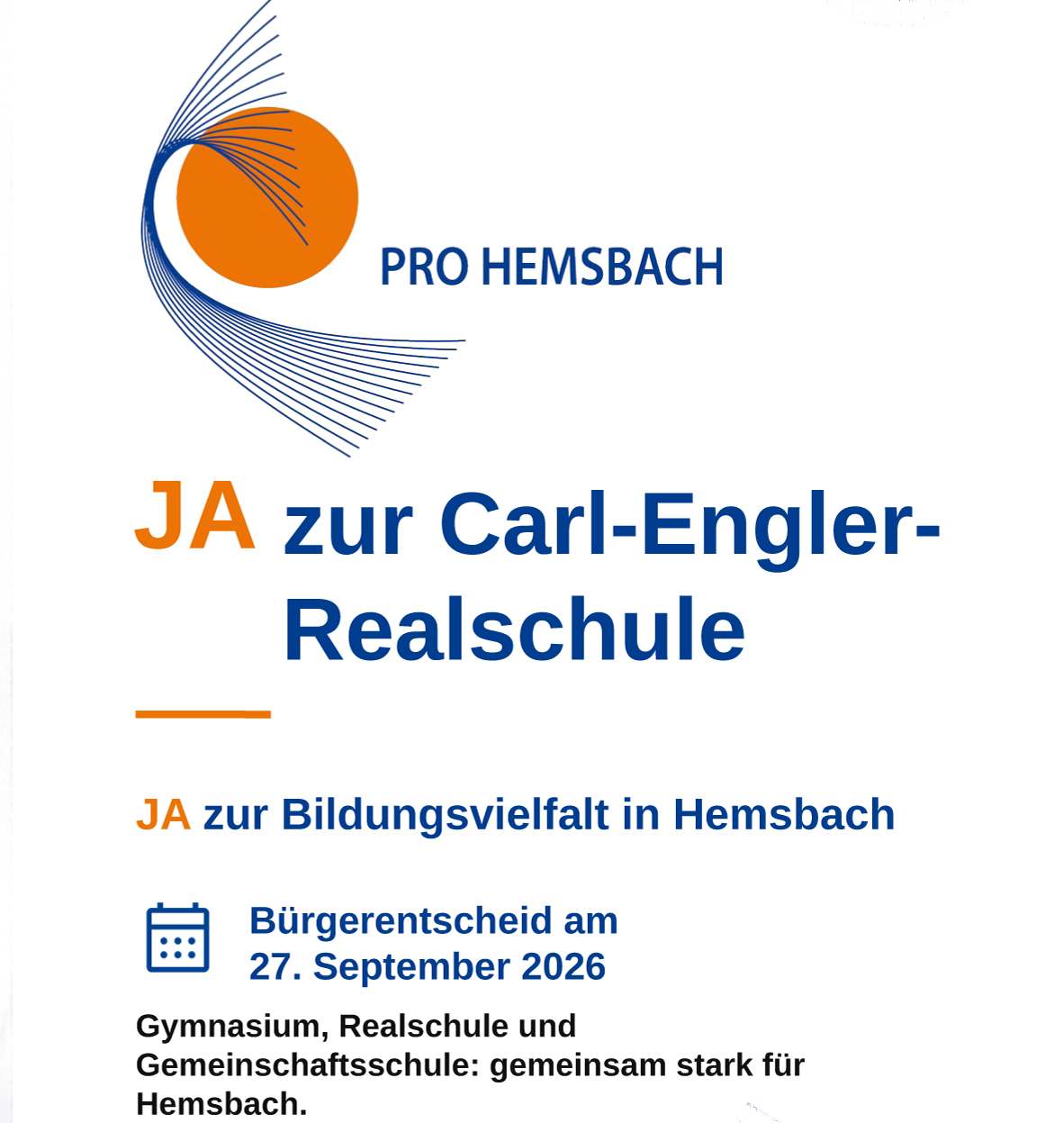 Ihre Stimme zählt - Gehen Sie wählen oder nutzen Sie die Briefwahl.